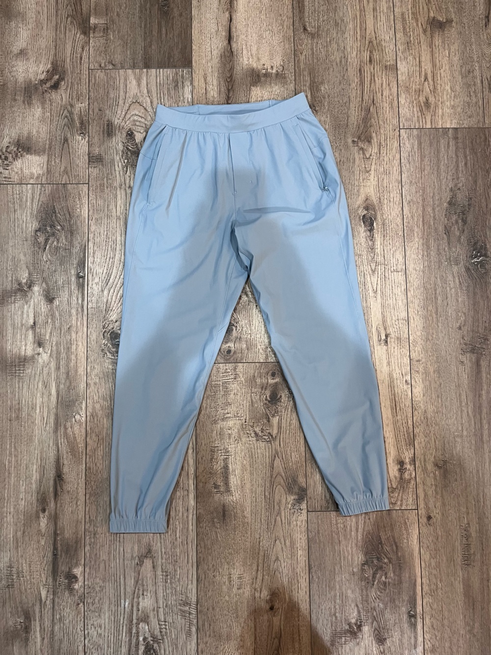 Lululemon Mens Small Light Blue Ankle Zip Jogger Pants  26 Inseam